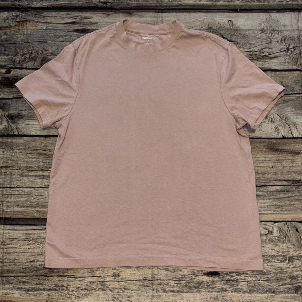 Fashion Nova Mens Mauve Blank T Shirt Size Small